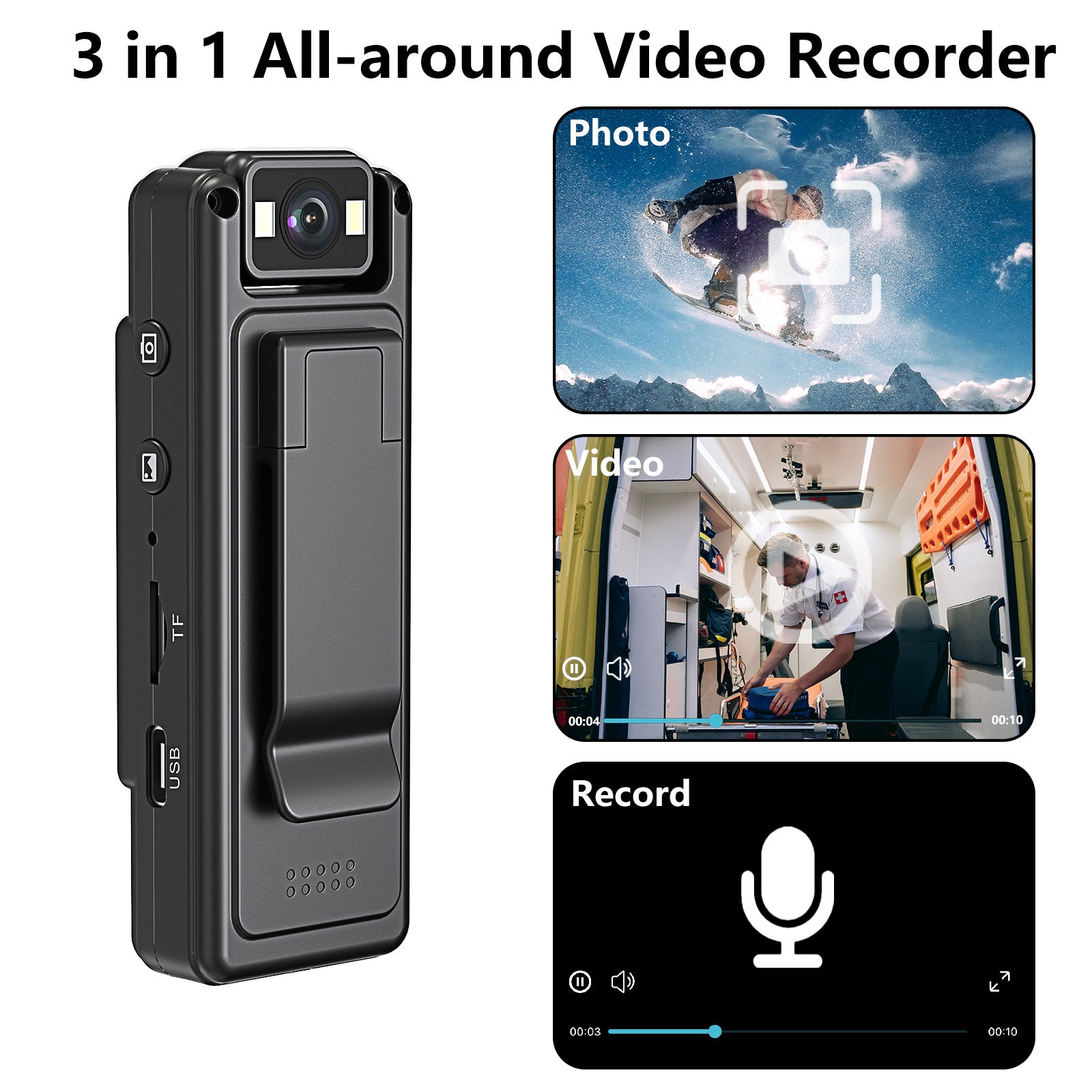 4K Portable Digital Camcorder - Conference room setup
