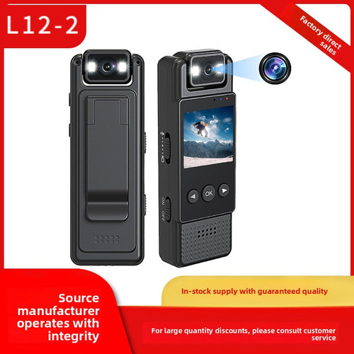 4K Portable Digital Camcorder - Top controls and microphone
