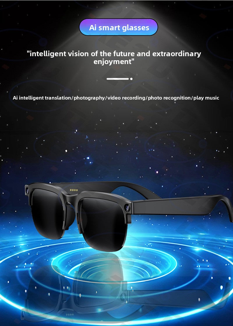 AI Smart Glasses 4K Camera Bluetooth 5.3 - Video stabilization demo