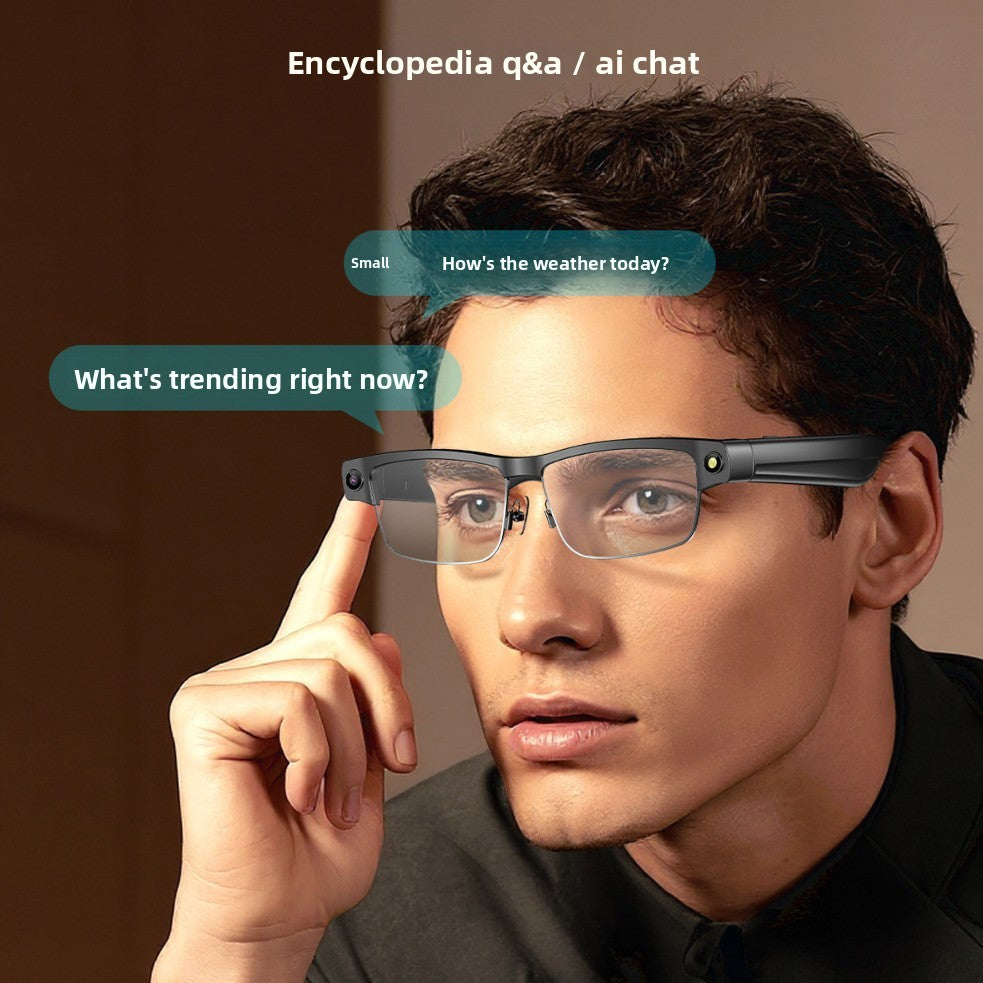 Bluetooth Eyewear Camera AI Translation - Side arm with speaker