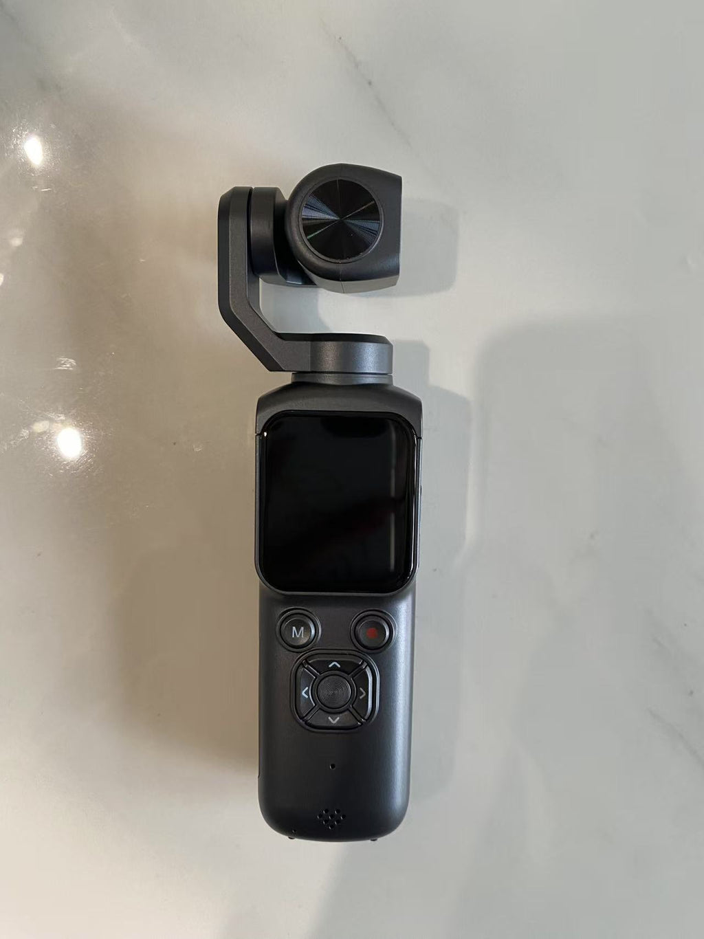 4K pocket gimbal camera package contents and travel pouch