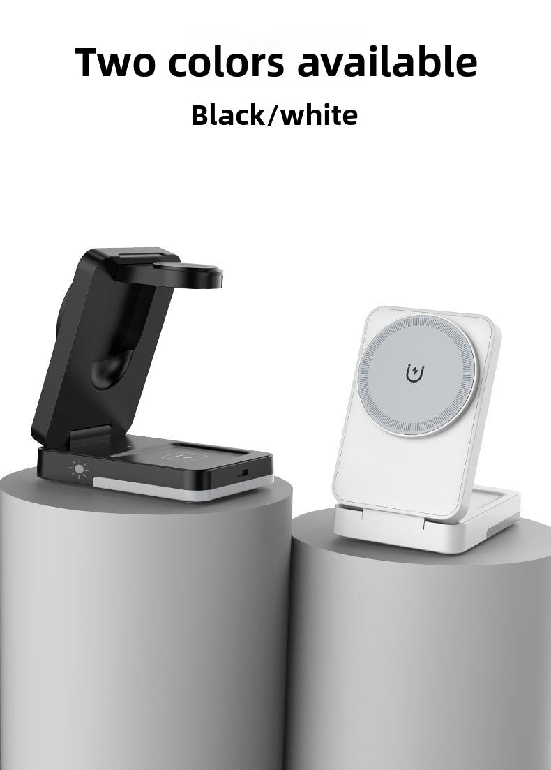Magnetic Foldable 3-in-1 Wireless Charger - USB-C cable included