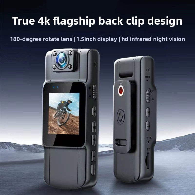 4K Waterproof Night Vision Action Camera - Chest mount harness