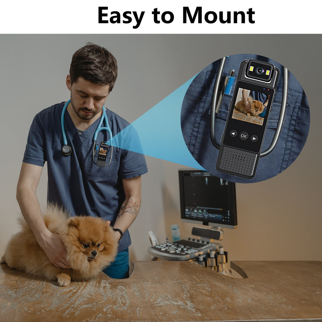 4K Portable Digital Camcorder - Interview recording setup