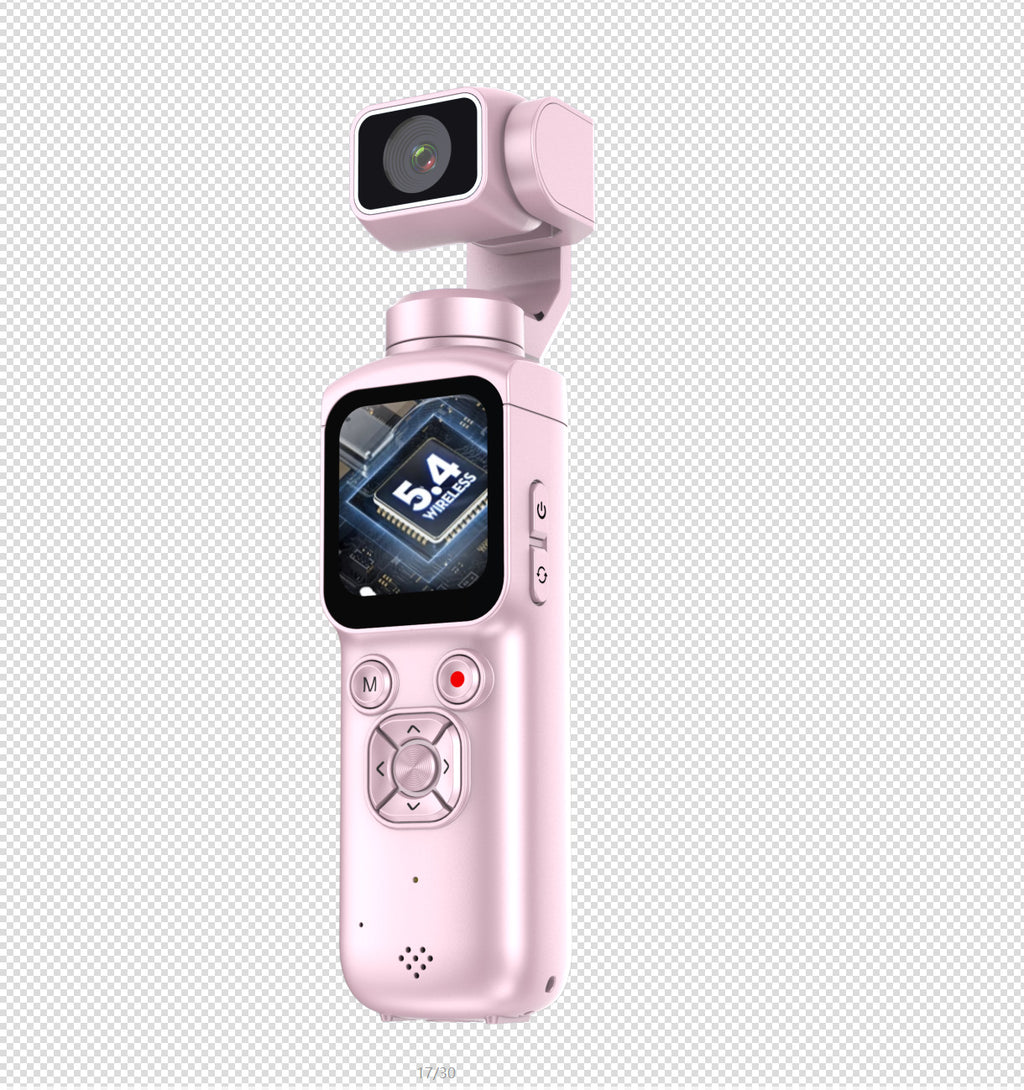 Black 4K pocket gimbal camera color option product view