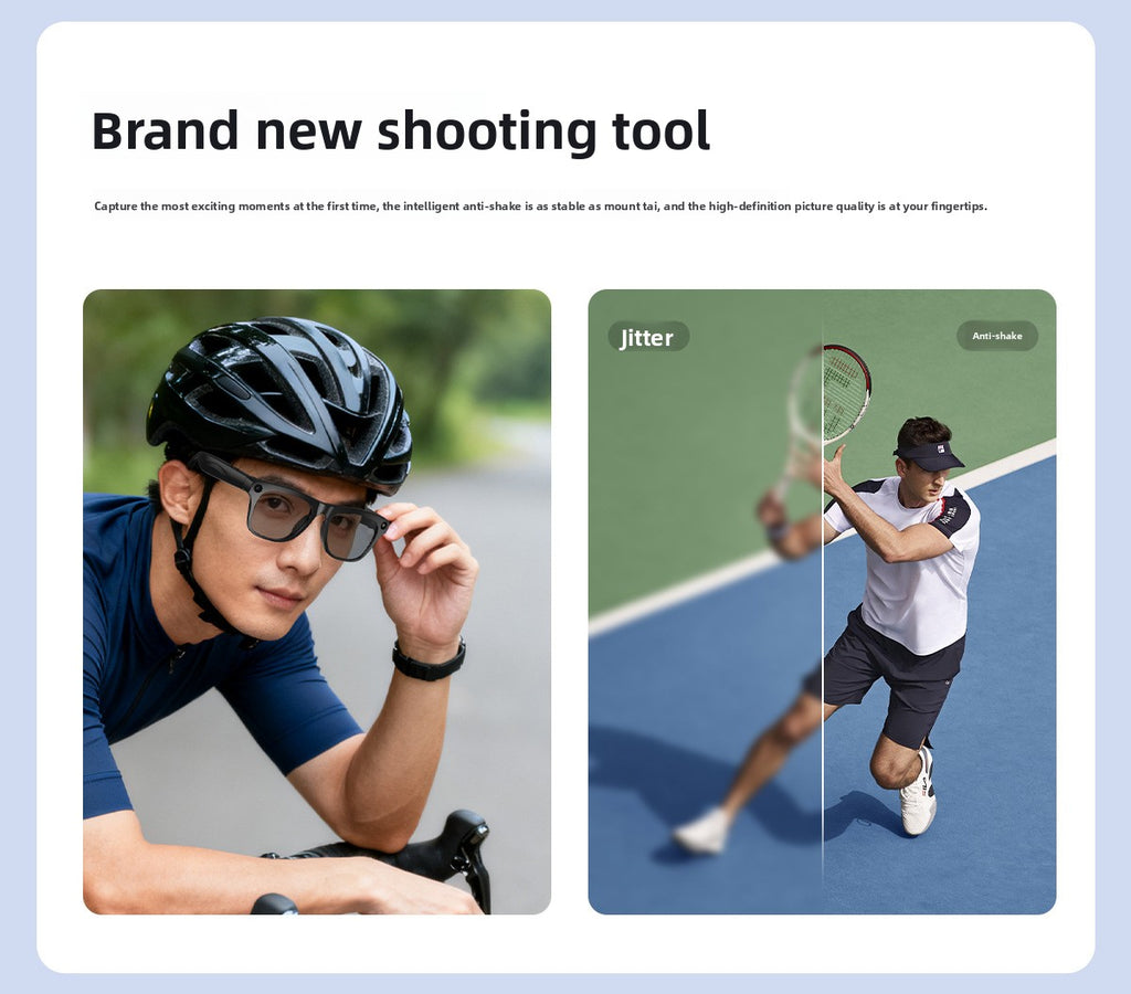 AI Smart Glasses M65 Photochromic - Metal hinge construction