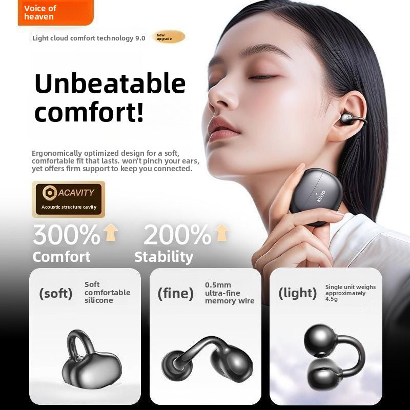 AI Smart Translation Bluetooth Earbuds - Earbuds in charging case open