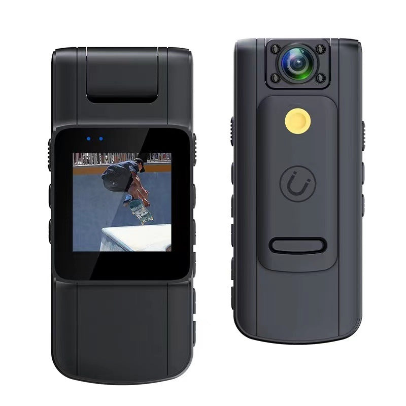 4K Waterproof Night Vision Action Camera - LCD screen and buttons