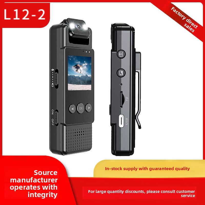 4K Portable Digital Camcorder - Front view with lens