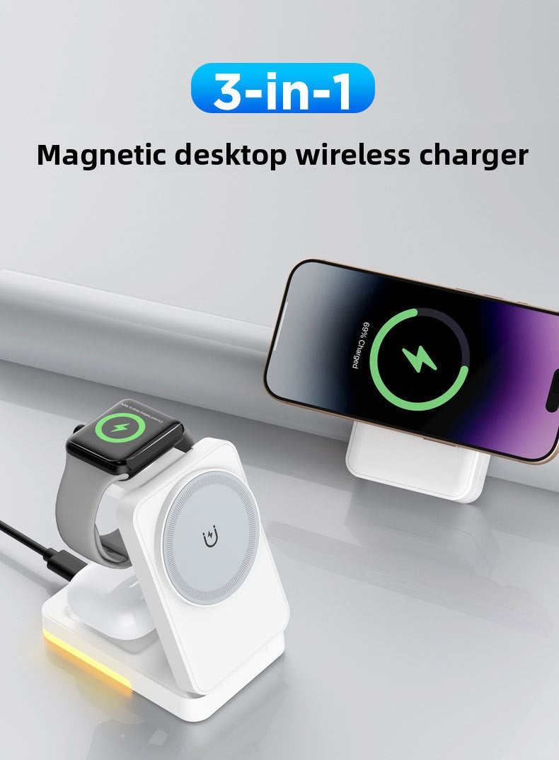 Magnetic Foldable 3-in-1 Wireless Charger - Fast charging speed test