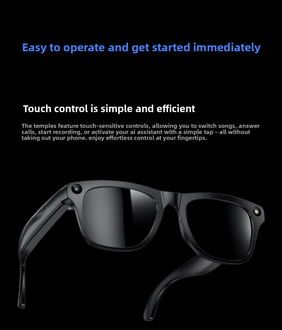 AI Smart Glasses M65 Photochromic - Translation language list