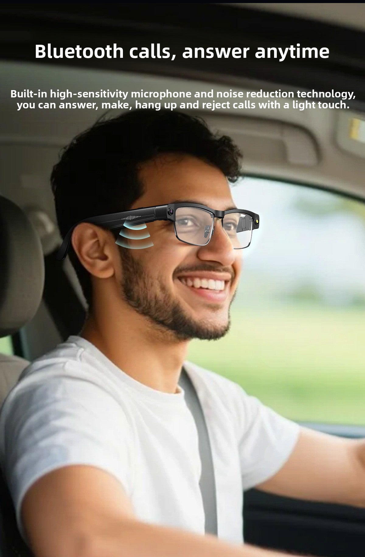Bluetooth Eyewear Camera AI Translation - Charging cable magnetic