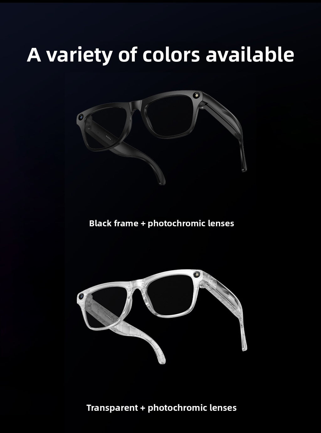 AI Smart Glasses M65 Photochromic - Package unboxing full kit