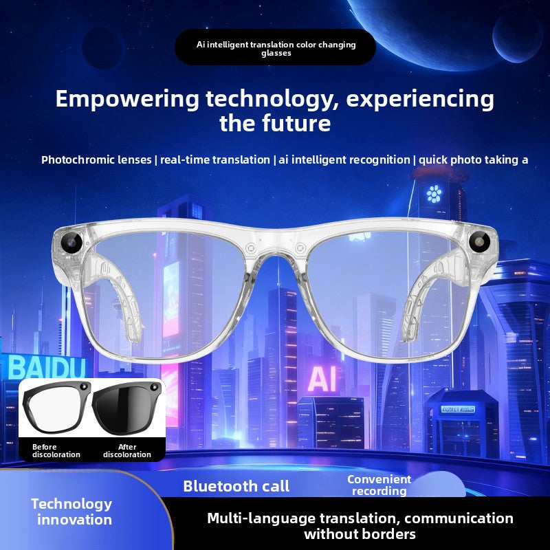 AI Smart Glasses M65 Photochromic - Side temple detail
