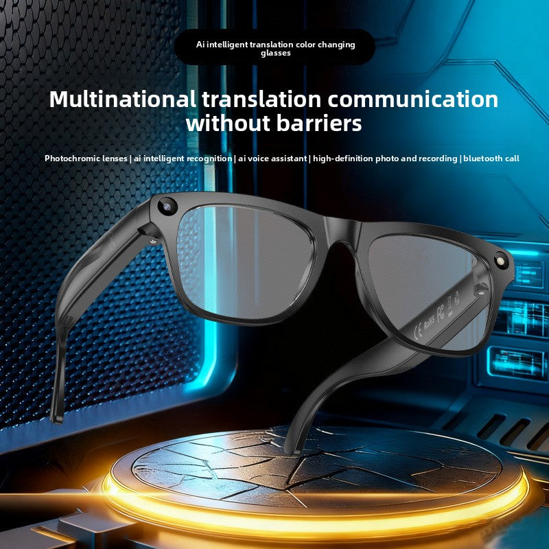 AI Smart Glasses M65 Photochromic - AI translation interface