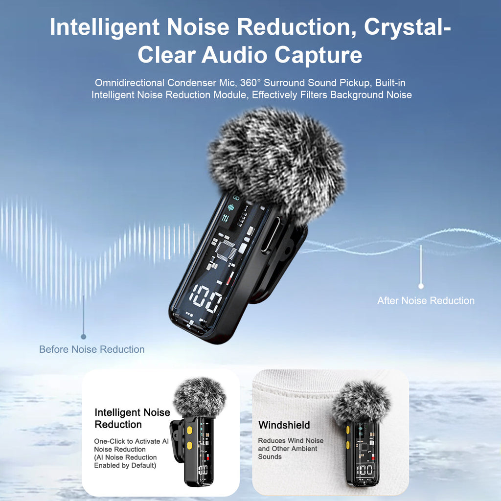 Wireless Lavalier Microphone SE66 - Clip-on lapel wearing