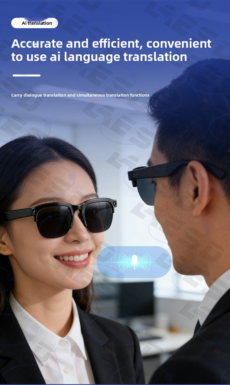 AI Smart Glasses 4K Camera Bluetooth 5.3 - Water resistance rating