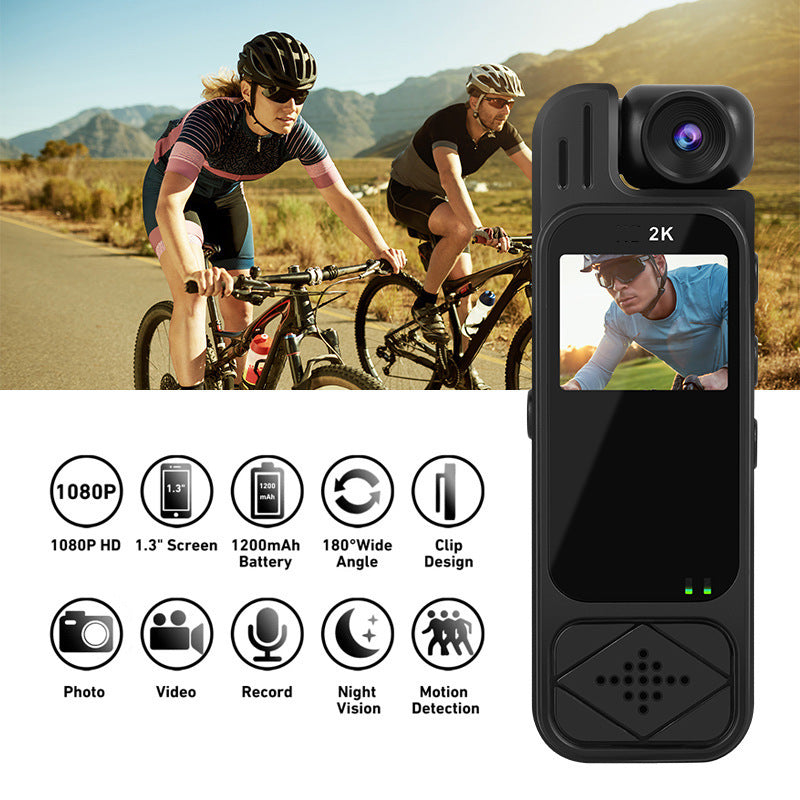 Cycling Chest Mount Camera 1080P - Camera with LCD screen