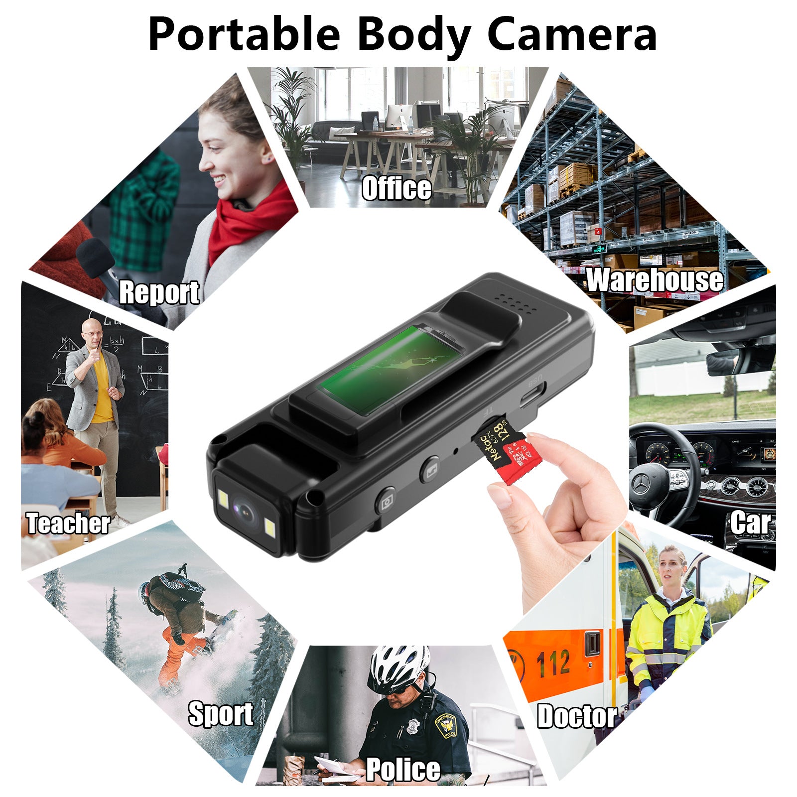 4K Portable Digital Camcorder - Sports recording mount