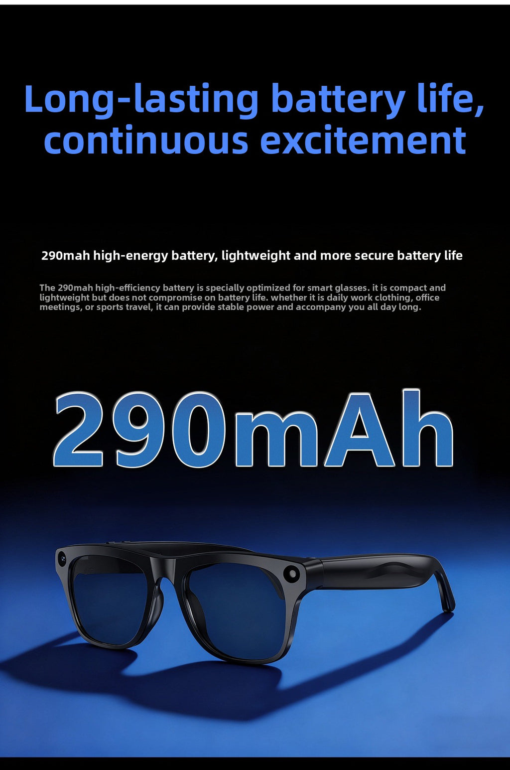 AI Smart Glasses M65 Photochromic - AI recognition demo